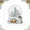 Glitzhome® 8" Lighted Musical Snowflakes Village Waterglobe